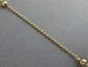 ESTATE LONG 14K YELLOW GOLD FANCY BALL BY THE YARD WRIST / ANKLE BRACELET #24716
