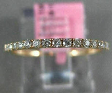 ESTATE .19CT ROUND DIAMOND 18KT ROSE GOLD CLASSIC SEMI ETERNITY ANNIVERSARY RING