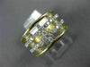 ESTATE WIDE .62CT DIAMOND 14KT YELLOW GOLD MULTI CROSS WEDDING ANNIVERSARY RING