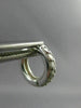 ESTATE .15CT ROUND CUT DIAMOND 14KT WHITE GOLD 3D CLASSIC HUGGIE EARRINGS #19329