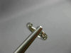 ESTATE .15CT ROUND CUT DIAMOND 14KT WHITE GOLD 3D CLASSIC HUGGIE EARRINGS #19329