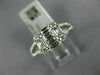 .87CT DIAMOND 18K WHITE GOLD 3D ROUND & BAGUETTE CLUSTER SQUARE ANNIVERSARY RING