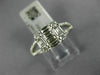 .87CT DIAMOND 18K WHITE GOLD 3D ROUND & BAGUETTE CLUSTER SQUARE ANNIVERSARY RING