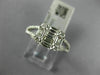 .87CT DIAMOND 18K WHITE GOLD 3D ROUND & BAGUETTE CLUSTER SQUARE ANNIVERSARY RING