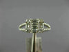 .87CT DIAMOND 18K WHITE GOLD 3D ROUND & BAGUETTE CLUSTER SQUARE ANNIVERSARY RING