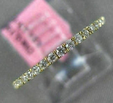 ESTATE .18CT ROUND DIAMOND 18KT YELLOW GOLD 3D SEMI ETERNITY ANNIVERSARY RING