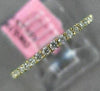 ESTATE .18CT ROUND DIAMOND 18KT YELLOW GOLD 3D SEMI ETERNITY ANNIVERSARY RING