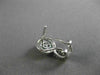 ESTATE 1.54CT DIAMOND & AAA BLUE TOPAZ 14K WHITE GOLD 3D FLOWER HANGING EARRINGS