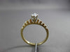 ESTATE .56CT ROUND & MARQUISE DIAMOND 14KT YELLOW GOLD ENGAGEMENT RING #16107