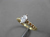 ESTATE .56CT ROUND & MARQUISE DIAMOND 14KT YELLOW GOLD ENGAGEMENT RING #16107
