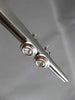 ESTATE LARGE .50CT DIAMOND 18KT WHITE GOLD 3D BEZEL STUD EARRINGS 8mm #6405