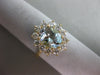 2.50CT DIAMOND & AAA AQUAMARINE 14KT YELLOW GOLD PRINCESS DIANA ENGAGEMENT RING