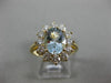2.50CT DIAMOND & AAA AQUAMARINE 14KT YELLOW GOLD PRINCESS DIANA ENGAGEMENT RING