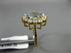 2.50CT DIAMOND & AAA AQUAMARINE 14KT YELLOW GOLD PRINCESS DIANA ENGAGEMENT RING
