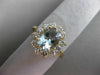 2.50CT DIAMOND & AAA AQUAMARINE 14KT YELLOW GOLD PRINCESS DIANA ENGAGEMENT RING