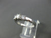 ESTATE .64CT DIAMOND 14KT WHITE GOLD PAST PRESENT FUTURE ENGAGEMENT RING #1569