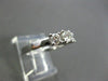 ESTATE .64CT DIAMOND 14KT WHITE GOLD PAST PRESENT FUTURE ENGAGEMENT RING #1569
