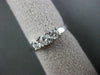 ESTATE .64CT DIAMOND 14KT WHITE GOLD PAST PRESENT FUTURE ENGAGEMENT RING #1569