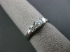 ESTATE .64CT DIAMOND 14KT WHITE GOLD PAST PRESENT FUTURE ENGAGEMENT RING #1569