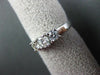 ESTATE .64CT DIAMOND 14KT WHITE GOLD PAST PRESENT FUTURE ENGAGEMENT RING #1569