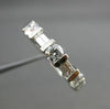 ESTATE WIDE 1.50CT DIAMOND PLATINUM ROUND & BAGUETTE ANNIVERSARY RING 4mm #18866