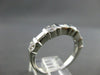 ESTATE WIDE 1.50CT DIAMOND PLATINUM ROUND & BAGUETTE ANNIVERSARY RING 4mm #18866
