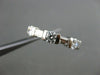 ESTATE WIDE 1.50CT DIAMOND PLATINUM ROUND & BAGUETTE ANNIVERSARY RING 4mm #18866