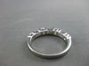 ESTATE WIDE 1.50CT DIAMOND PLATINUM ROUND & BAGUETTE ANNIVERSARY RING 4mm #18866