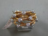 ESTATE .21CT DIAMOND 18KT 2 TONE GOLD 3D MULTI ROW CRISS CROSS ETOILE MESH RING