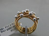 ESTATE .21CT DIAMOND 18KT 2 TONE GOLD 3D MULTI ROW CRISS CROSS ETOILE MESH RING