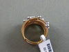 ESTATE .21CT DIAMOND 18KT 2 TONE GOLD 3D MULTI ROW CRISS CROSS ETOILE MESH RING