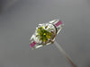 1.52CT WHITE & INTENSE YELLOW DIAMOND & RUBY 14K WHITE GOLD HALO ENGAGEMENT RING