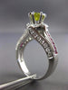 1.52CT WHITE & INTENSE YELLOW DIAMOND & RUBY 14K WHITE GOLD HALO ENGAGEMENT RING