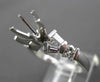 ESTATE .50CT DIAMOND 14KT WHITE GOLD V DESIGN SEMI MOUNT ENGAGEMENT RING #5570