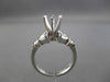 ESTATE .50CT DIAMOND 14KT WHITE GOLD V DESIGN SEMI MOUNT ENGAGEMENT RING #5570