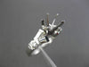 ESTATE .50CT DIAMOND 14KT WHITE GOLD V DESIGN SEMI MOUNT ENGAGEMENT RING #5570