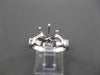 ESTATE .50CT DIAMOND 14KT WHITE GOLD V DESIGN SEMI MOUNT ENGAGEMENT RING #5570
