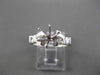 ESTATE .50CT DIAMOND 14KT WHITE GOLD V DESIGN SEMI MOUNT ENGAGEMENT RING #5570