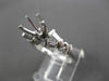 ESTATE .50CT DIAMOND 14KT WHITE GOLD V DESIGN SEMI MOUNT ENGAGEMENT RING #5570