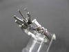 ESTATE .50CT DIAMOND 14KT WHITE GOLD V DESIGN SEMI MOUNT ENGAGEMENT RING #5570