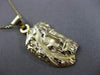ESTATE LARGE 14KT YELLOW GOLD 3D HANDCRAFTED CHRIST HEAD PENDANT & CHAIN #24029