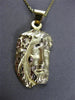 ESTATE LARGE 14KT YELLOW GOLD 3D HANDCRAFTED CHRIST HEAD PENDANT & CHAIN #24029