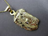 ESTATE LARGE 14KT YELLOW GOLD 3D HANDCRAFTED CHRIST HEAD PENDANT & CHAIN #24029