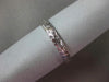 ANTIQUE 14KT WHITE GOLD 3D FILIGREE ETERNITY WEDDING ANNIVERSARY RING 3mm #3042