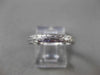 ANTIQUE 14KT WHITE GOLD 3D FILIGREE ETERNITY WEDDING ANNIVERSARY RING 3mm #3042