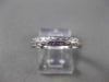 ANTIQUE 14KT WHITE GOLD 3D FILIGREE ETERNITY WEDDING ANNIVERSARY RING 3mm #3042