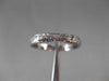ANTIQUE 14KT WHITE GOLD 3D FILIGREE ETERNITY WEDDING ANNIVERSARY RING 3mm #3042