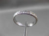 ANTIQUE 14KT WHITE GOLD 3D FILIGREE ETERNITY WEDDING ANNIVERSARY RING 3mm #3042