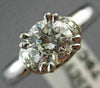 ESTATE 1.02CT GIA DIAMOND 14K WHITE GOLD CIRCLE OF LIFE ENGAGEMENT RING #19662