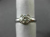 ESTATE 1.02CT GIA DIAMOND 14K WHITE GOLD CIRCLE OF LIFE ENGAGEMENT RING #19662